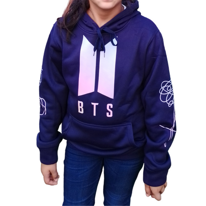 POLERA CON CAPUCHA BTS