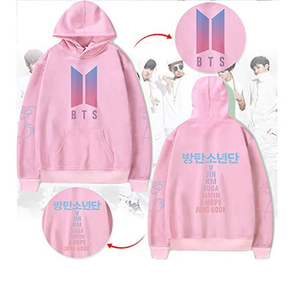 POLERA CON CAPUCHA BTS